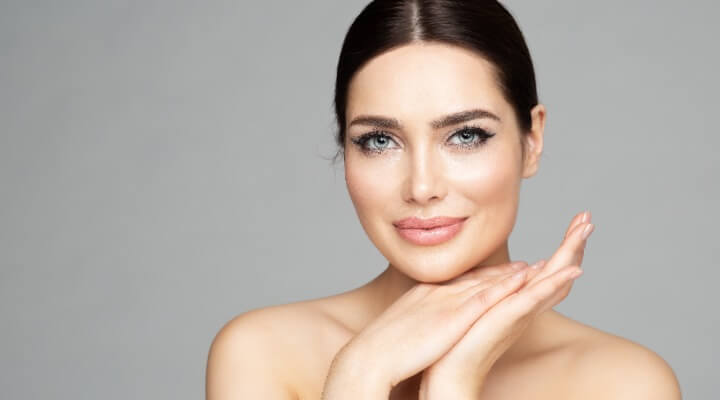 woman with full, smooth lips